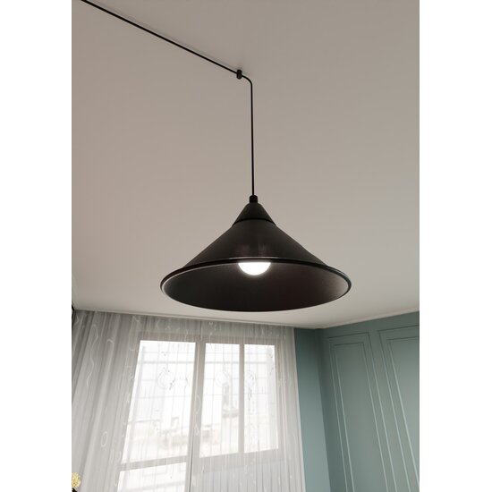 Emibig Emibig ABRAMO 1 BLACK - Scandinavische Hanglamp voor Stijlvolle Verlichting