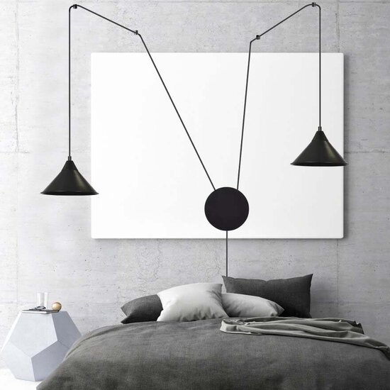 Emibig Emibig ABRAMO 2 BLACK - Lampe Suspendue Scandinave pour une Atmosphère Moderne