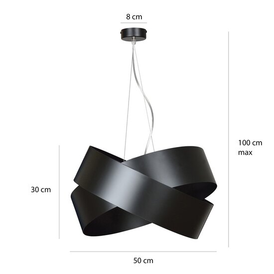 Emibig Emibig VIENO BLACK Suspension - Design Minimaliste pour Tous les Espaces