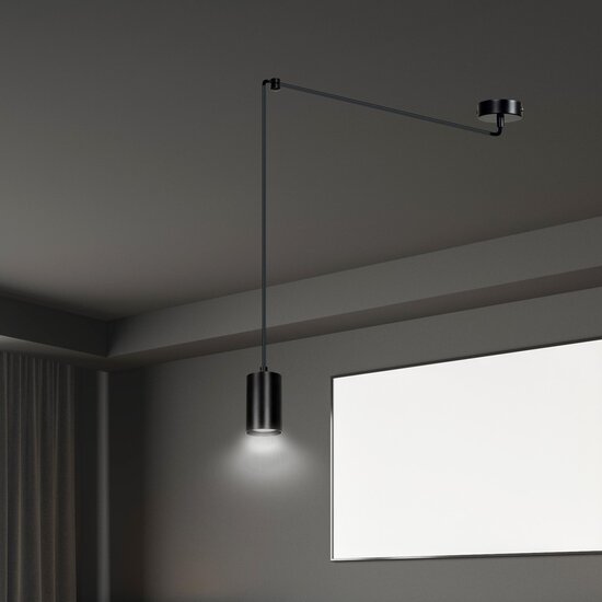 Emibig Emibig TRAKER 1 BL/BLACK - Moderne Hanglamp voor Stijlvolle Interieurs