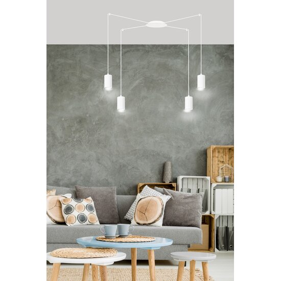 Emibig Emibig TRAKER 4 WH/WHITE - Modern pendant lamp for any space