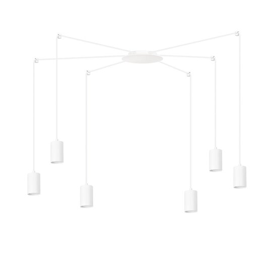 Emibig Emibig TRAKER 6 WH/WHITE - Moderne hanglamp voor elke ruimte