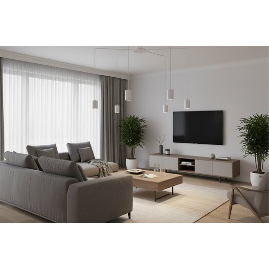 Emibig Emibig TRAKER 6 WH/WHITE - Moderne hanglamp voor elke ruimte