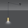Emibig Emibig TRAKER 1 BL/GOLD - Lampe suspendue moderne pour un look élégant