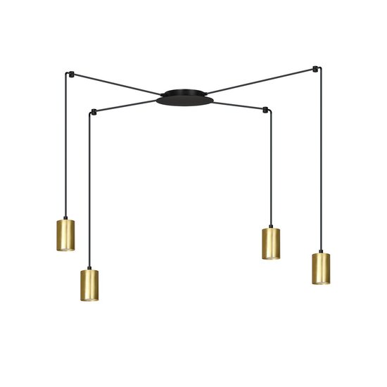 Emibig Emibig TRAKER 4 BL/GOLD - Lámpara colgante moderna para una iluminación elegante