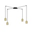 Emibig Emibig TRAKER 4 BL/GOLD - Lámpara colgante moderna para una iluminación elegante