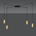 Emibig Emibig TRAKER 4 BL/GOLD - Moderne Hanglamp voor een Stijlvolle Sfeer