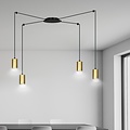 Emibig Emibig TRAKER 4 BL/GOLD - Moderne Hanglamp voor een Stijlvolle Sfeer