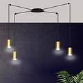 Emibig Emibig TRAKER 4 BL/GOLD - Moderne Hanglamp voor een Stijlvolle Sfeer