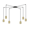 Emibig Emibig TRAKER 6 BL/GOLD - Lámpara colgante moderna para una iluminación elegante