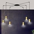 Emibig Emibig TRAKER 6 BL/GOLD - Moderne Hanglamp voor een Stijlvolle Sfeer