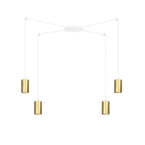 Emibig Emibig TRAKER 4 WH/GOLD - Modern pendant lamp for a stylish interior