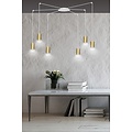 Emibig Emibig TRAKER 6 WH/GOLD - Lampe suspendue moderne pour une ambiance élégante