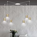 Emibig Emibig TRAKER 6 WH/GOLD - Lampe suspendue moderne pour une ambiance élégante