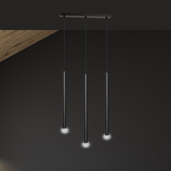 Emibig Emibig SELTER 3 BLACK - Lampe suspendue minimaliste pour tous les espaces