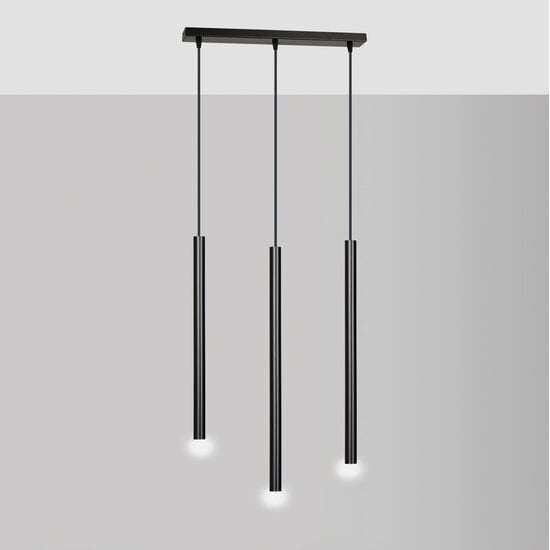 Emibig Emibig SELTER 3 BLACK - Minimalist pendant lamp for any space