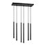 Emibig Emibig SELTER 6 BLACK - Minimalist pendant lamp for any space