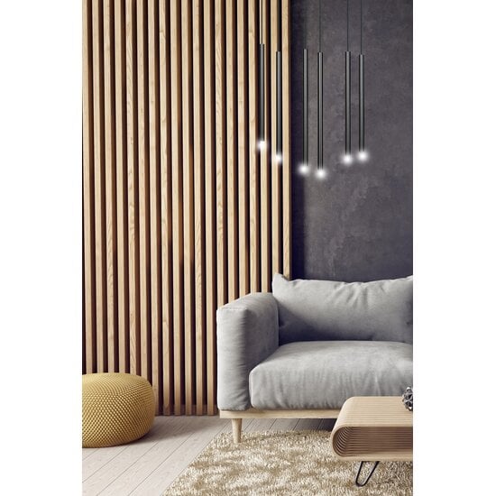 Emibig Emibig SELTER 6 BLACK - Minimalist pendant lamp for any space