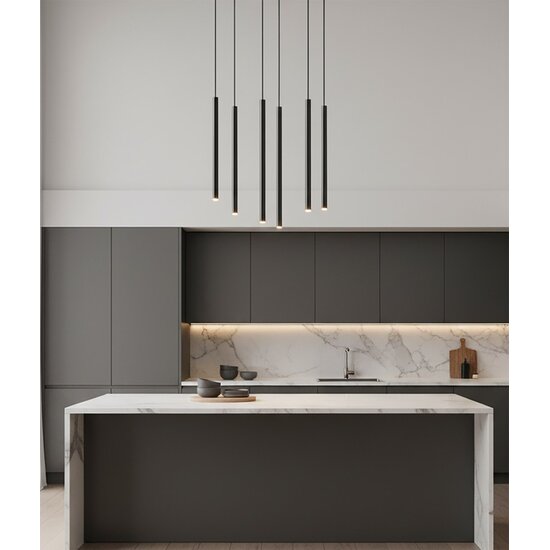 Emibig Emibig SELTER 6 BLACK Hanglamp - Minimalistisch ontwerp voor elke ruimte