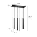 Emibig Emibig SELTER 6 BLACK - Minimalist pendant lamp for any space