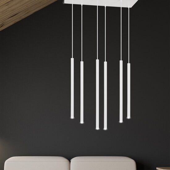 Emibig Emibig SELTER 6 WHITE - Minimalist pendant lamp for any space
