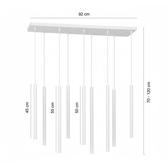 Emibig Emibig SELTER 9 WHITE - Lampe suspendue minimaliste pour tous les espaces