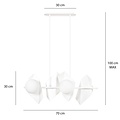 Emibig Emibig DRIFTON 4 WHITE - Lampe suspendue moderne pour tous les espaces