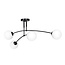 Emibig Emibig PREGOS 4 BLACK - Modern ceiling lamp for any space