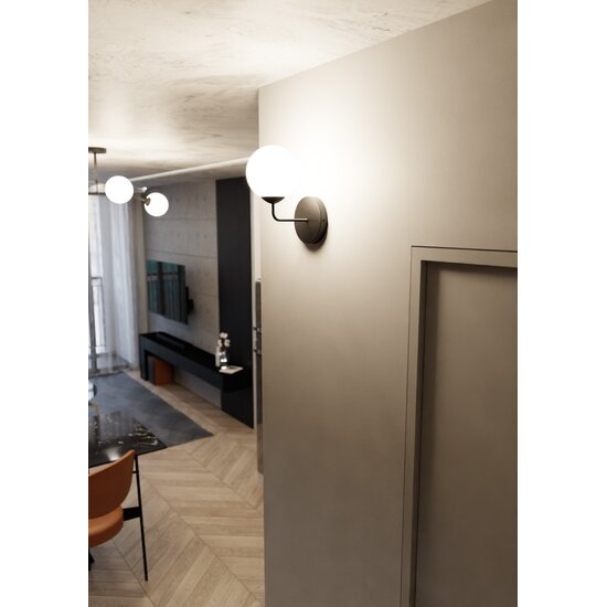 Emibig Emibig PREGOS K1 BLACK - Lámpara de pared moderna para acentos elegantes