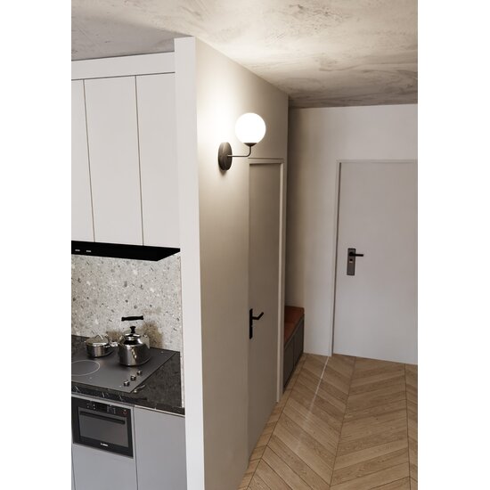 Emibig Emibig PREGOS K1 BLACK - Applique murale moderne pour tous les espaces