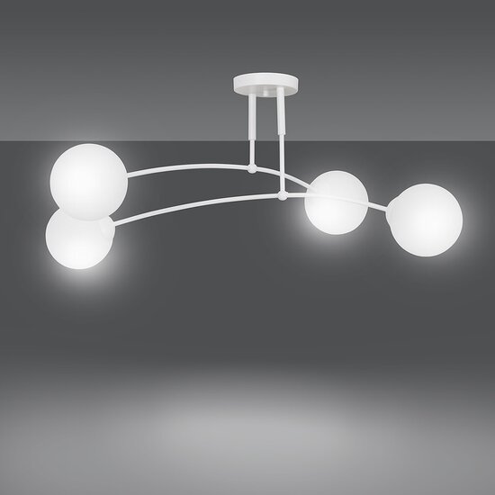 Emibig Emibig PREGOS 4 WEISS - Moderne Deckenlampe für stilvolle Räume