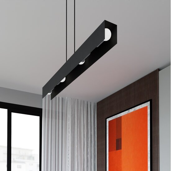 Emibig Emibig GENTOR 4 BLACK - Minimalist Pendant Lamp for Stylish Interiors