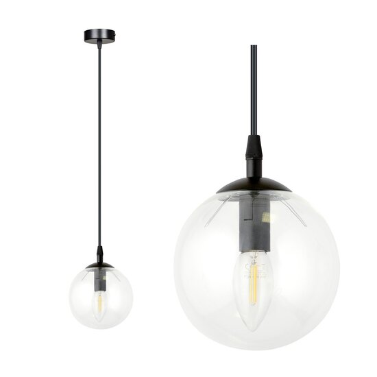 Emibig Emibig COSMO 1 BL TRANSPARENT - Lampe suspendue moderne pour un look élégant