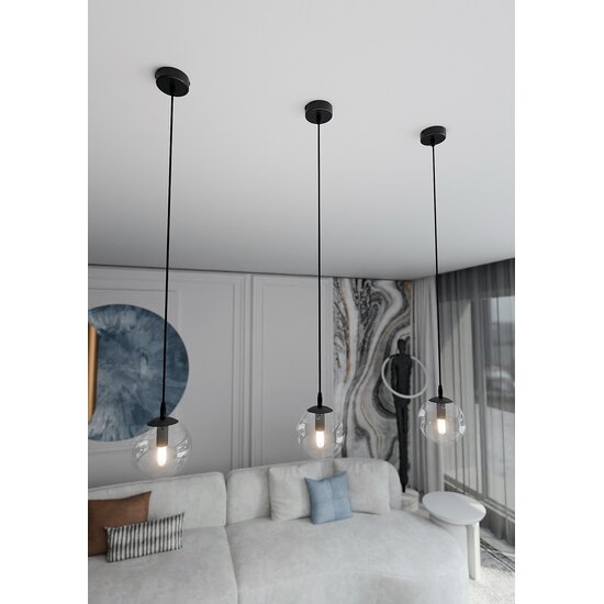 Emibig Emibig COSMO 1 BL TRANSPARENT - Lampe suspendue moderne pour un look élégant