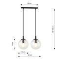 Emibig Emibig COSMO 2 BL TRANSPARENT - Moderne Pendelleuchte für jeden Raum