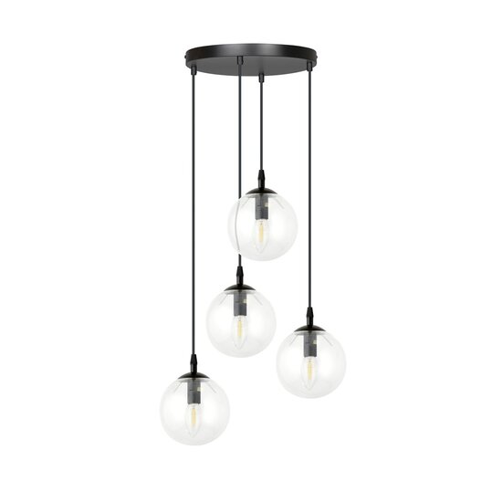 Emibig Emibig COSMO 4 BL PREMIUM TRANSPARENT - Lampe Suspendue Moderne pour Intérieurs Élégants