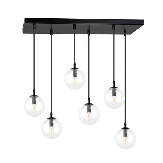 Emibig Emibig COSMO 6 BL TRANSPARENT - Moderne Pendelleuchte für stilvolle Räume