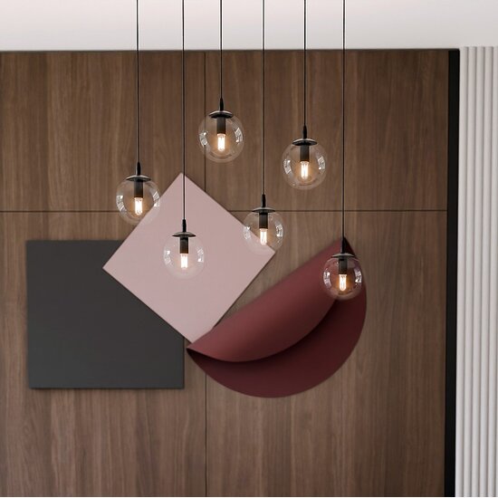 Emibig Emibig COSMO 6 BL TRANSPARENTE - Lámpara colgante moderna para espacios elegantes