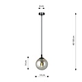Emibig Emibig COSMO 1 BL GRAFIT - Modern pendant lamp for any space