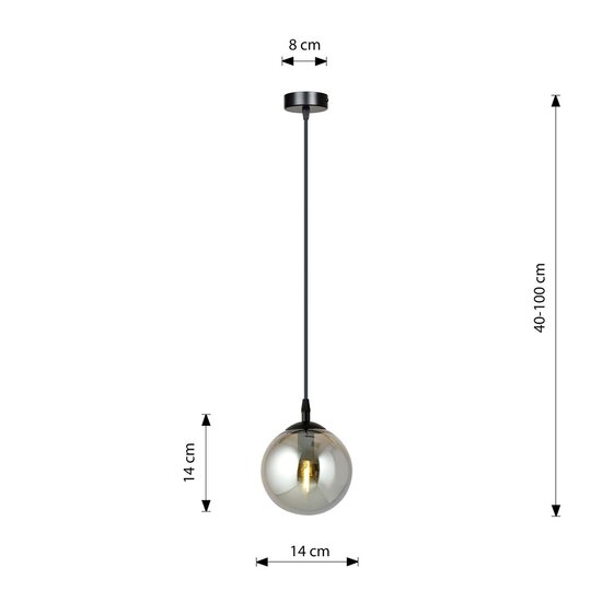 Emibig Emibig COSMO 1 BL GRAFIT - Moderne Pendelleuchte für stilvolle Beleuchtung