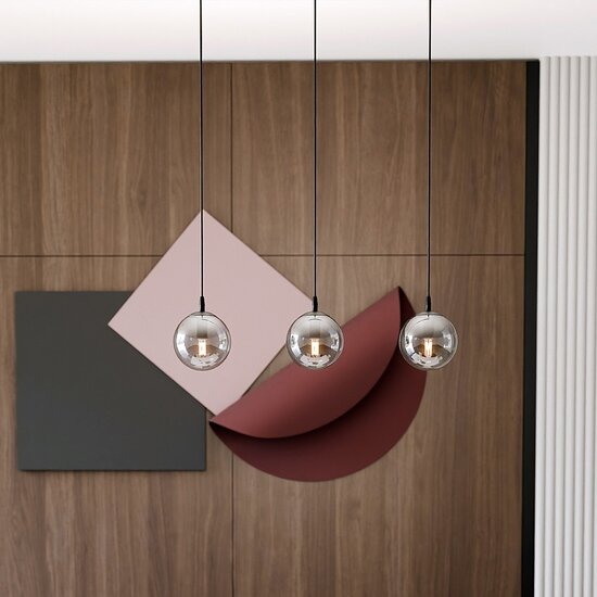 Emibig Emibig COSMO 3 BL GRAFIT - Lampe suspendue moderne pour un look élégant