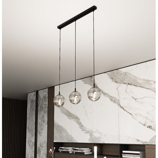 Emibig Emibig COSMO 3 BL GRAFIT - Modern pendant lamp for a stylish look