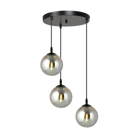 Emibig Emibig COSMO 3 BL PREMIUM GRISE - Lampe suspendue moderne pour tout espace
