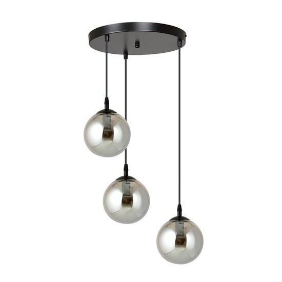 Emibig Emibig COSMO 3 BL PREMIUM GRAPHITE - Modern pendant lamp for any space