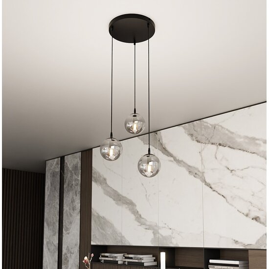 Emibig Emibig COSMO 3 BL PREMIUM GRAFIT - Lámpara colgante moderna para cualquier espacio