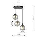 Emibig Emibig COSMO 3 BL PREMIUM GRAFIT - Moderne Pendelleuchte für jeden Raum