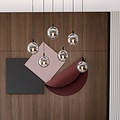 Emibig Emibig COSMO 6 BL GRAFIT - Modern pendant lamp for a stylish interior