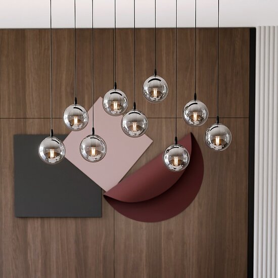 Emibig Emibig COSMO 9 BL GRAFIT - Modern pendant lamp for a stylish look
