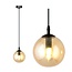 Emibig Emibig COSMO 1 BL MIODOWY - Modern pendant lamp with amber glass shade