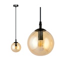 Emibig Emibig COSMO 1 BL MIODOWY - Moderne hanglamp met amber glazen kap